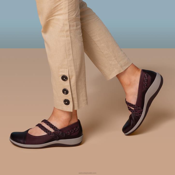 nők fekete Aetrex Annie mary jane XH444