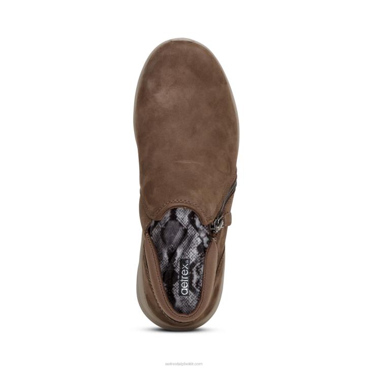 nők barna Aetrex addie arch support boot XH44185