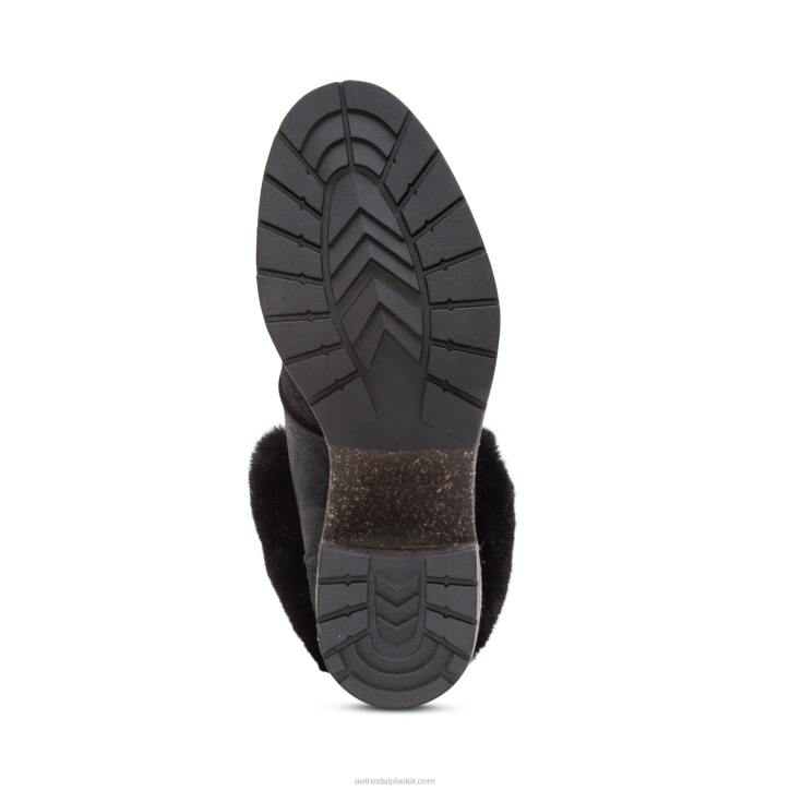 nők fekete Aetrex brooklyn időjárásbarát prémes fűzős csizma XH44124