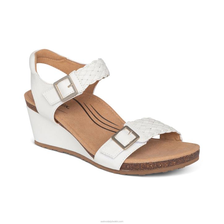 nők fehér Aetrex grace állítható szőtt ék XH44139