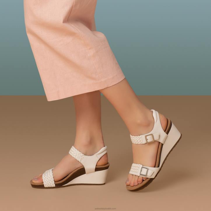 nők fehér Aetrex grace állítható szőtt ék XH44139