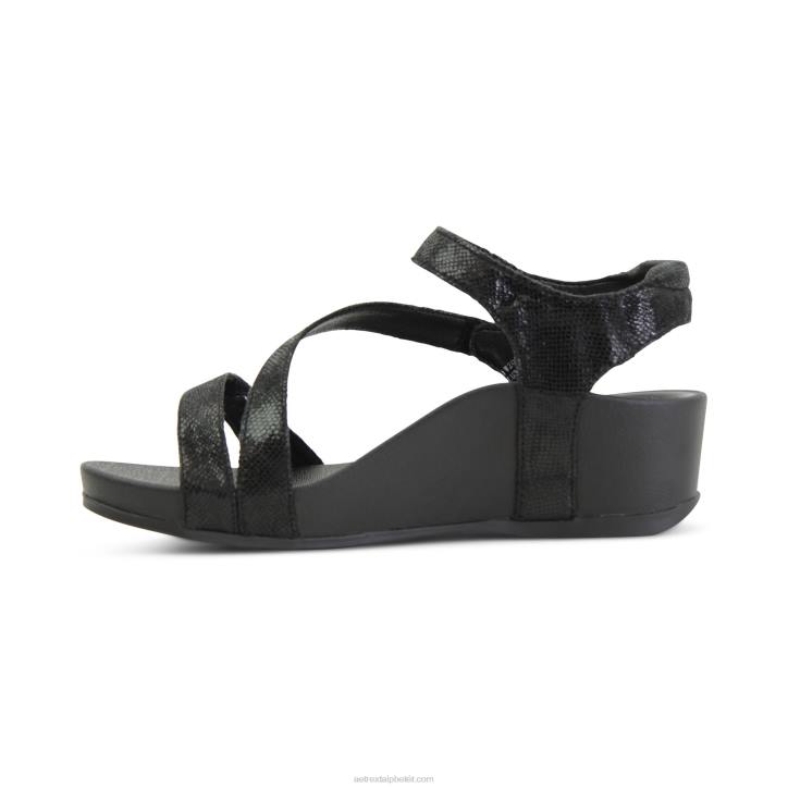 nők fekete Aetrex randi ívtartó ékek XH44304