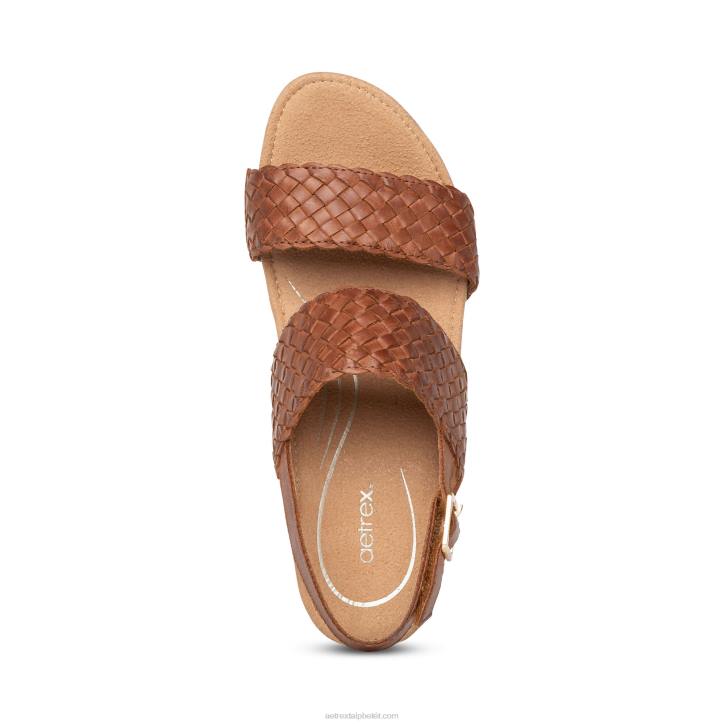 nők konyak Aetrex nyári szövésű negyedpántos ék XH44192