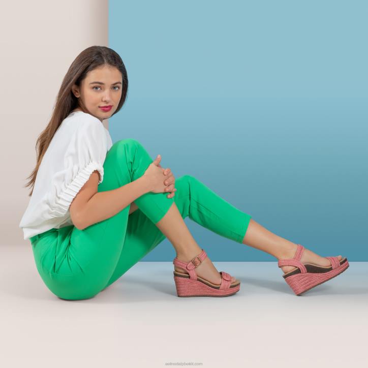 nők málna Aetrex sydney negyed heveder espadrill ék XH44276