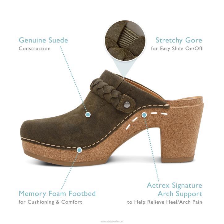 nők barna Aetrex magos klumpa XH44122