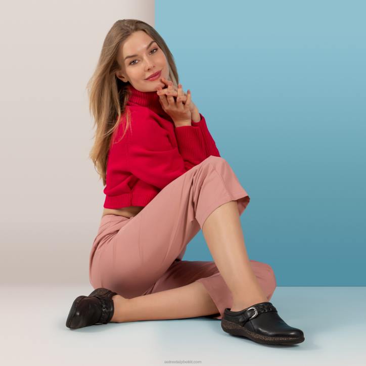 nők fekete Aetrex libby komfort klumpa XH44157