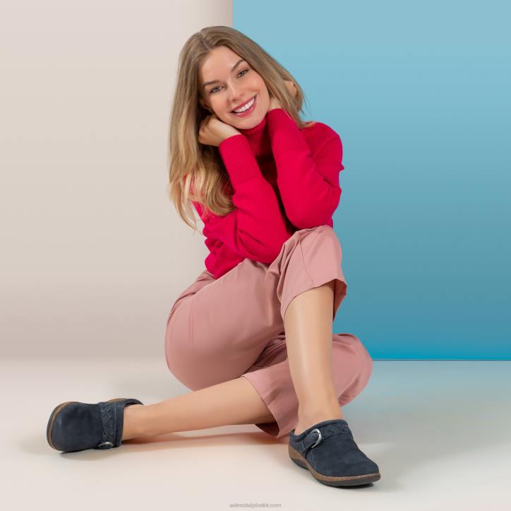 nők haditengerészet Aetrex libby komfort klumpa XH44120