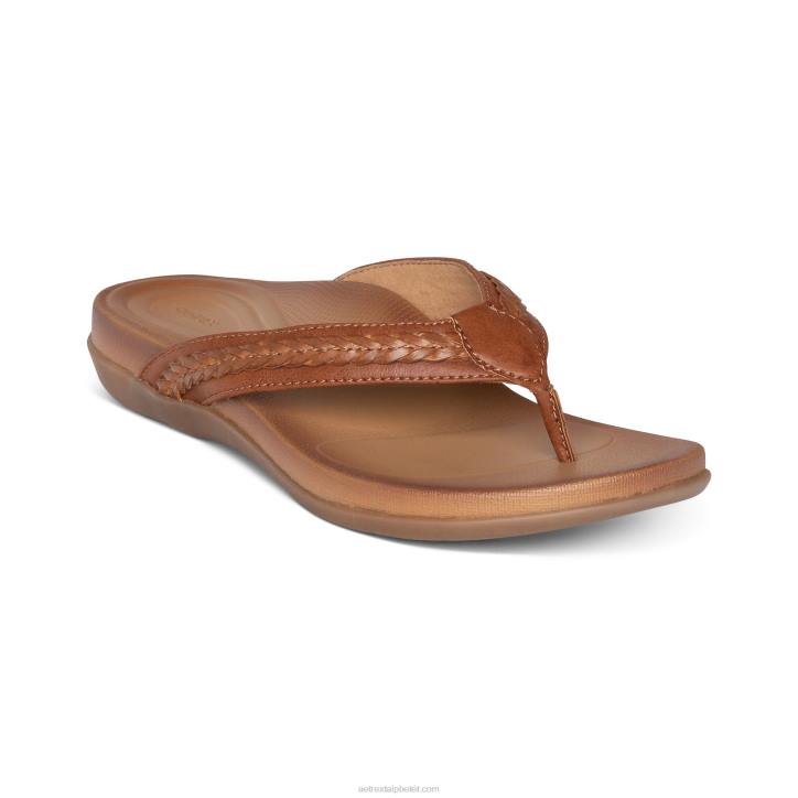 nők barna Aetrex emmi fonott tanga XH44131