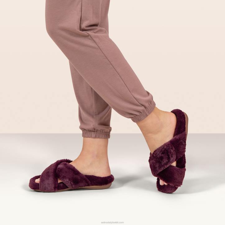 nők elefántcsont Aetrex penelope állítható műszőrme papucs XH44247