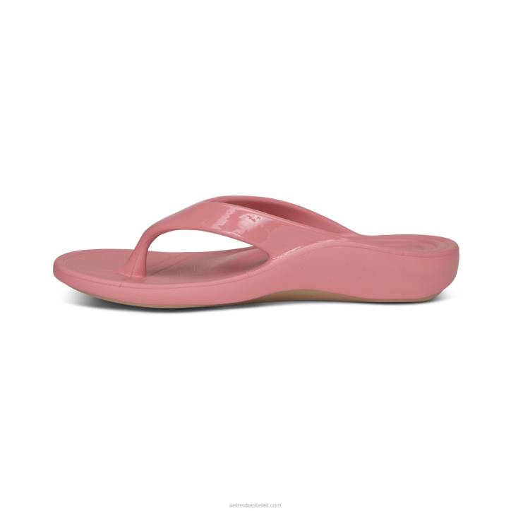 nők fényes rózsa Aetrex maui orthotikus flip XH44110