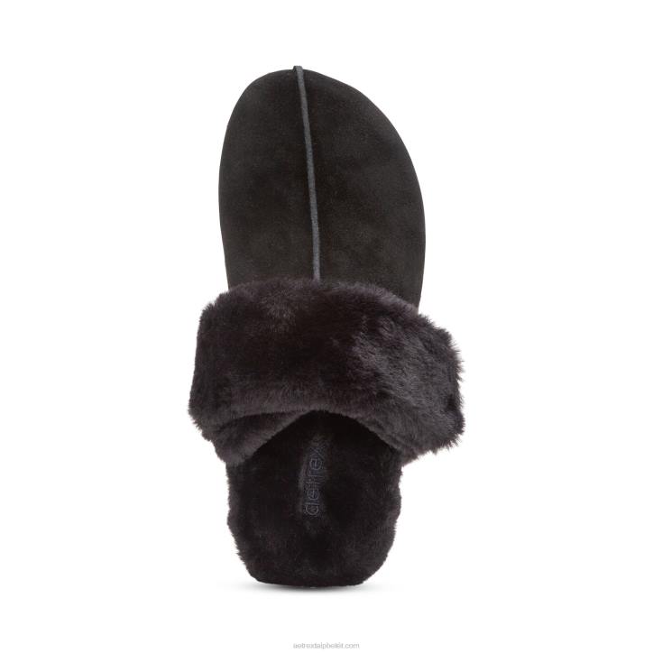 nők fekete Aetrex arianna ív támasztó papucs XH44119