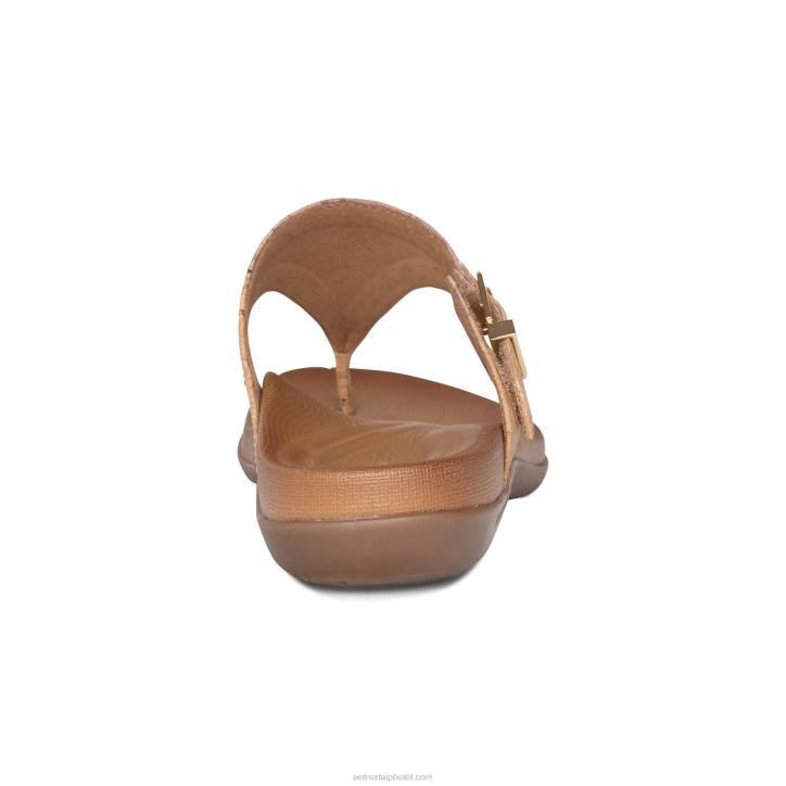 nők parafa- Aetrex rita állítható tangás szandál XH4486