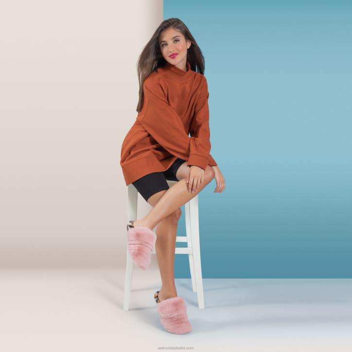 nők rózsaszín Aetrex ködös ívtartó papucs XH44237