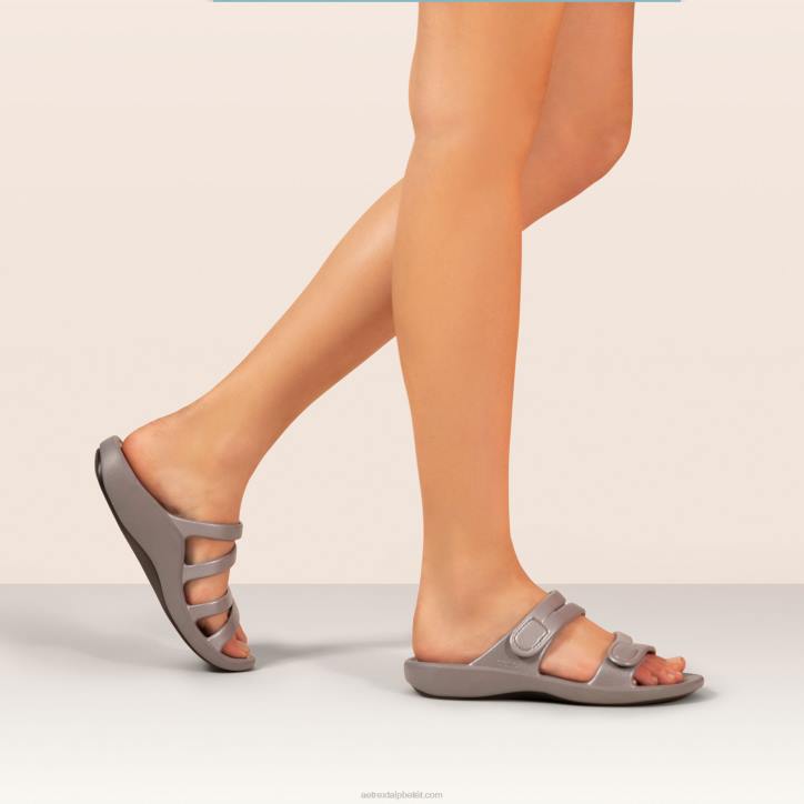 nők szürke Aetrex janey sportcsúszda XH44163