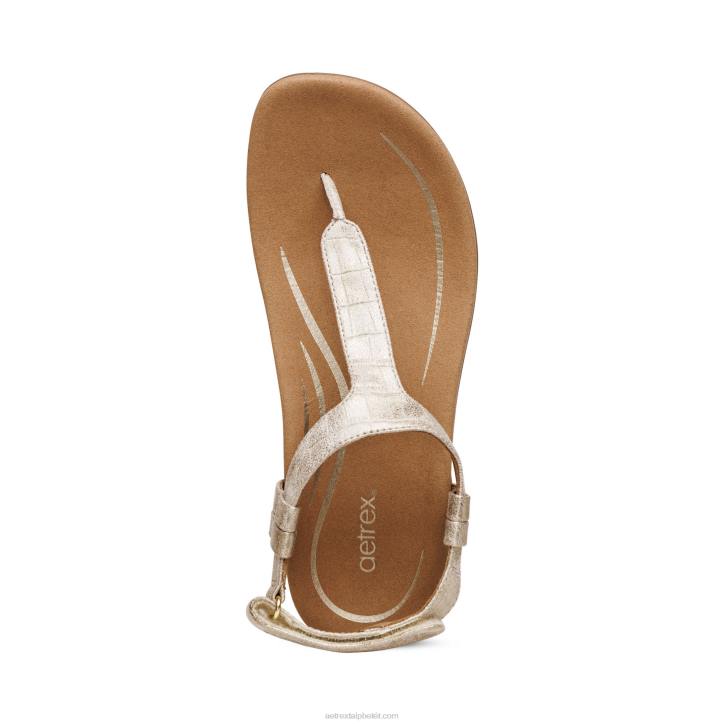 nők Arany Aetrex jane tanga szandál XH44250