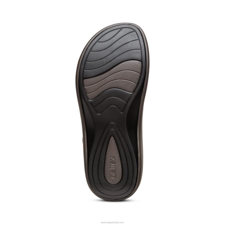 nők barna boa Aetrex Jillian sport szandál XH44196