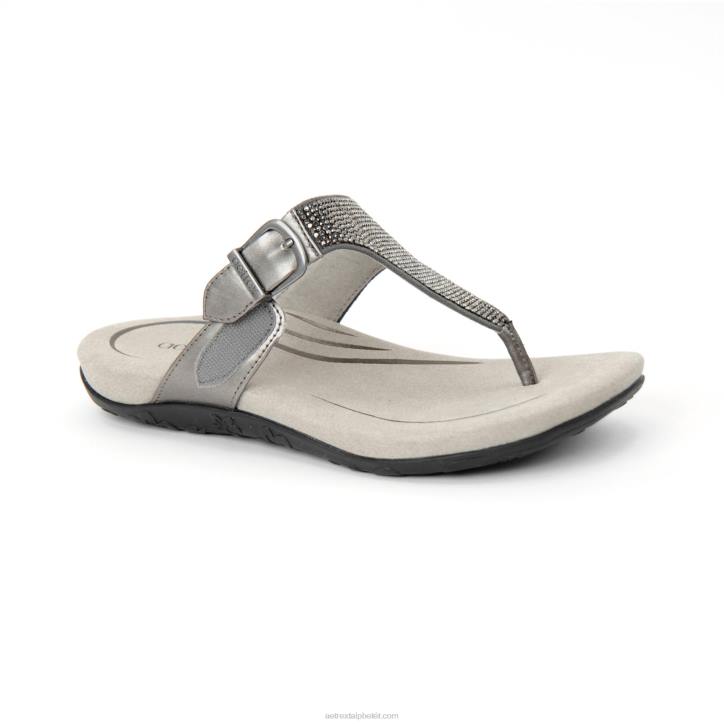 nők fegyverfém Aetrex rae állítható tangás szandál XH44245