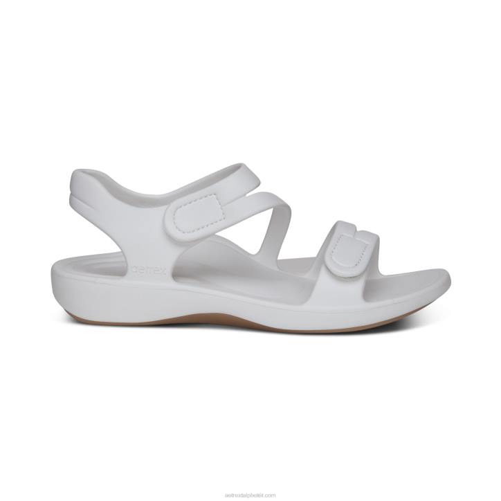 nők fehér Aetrex Jillian sport szandál XH44164