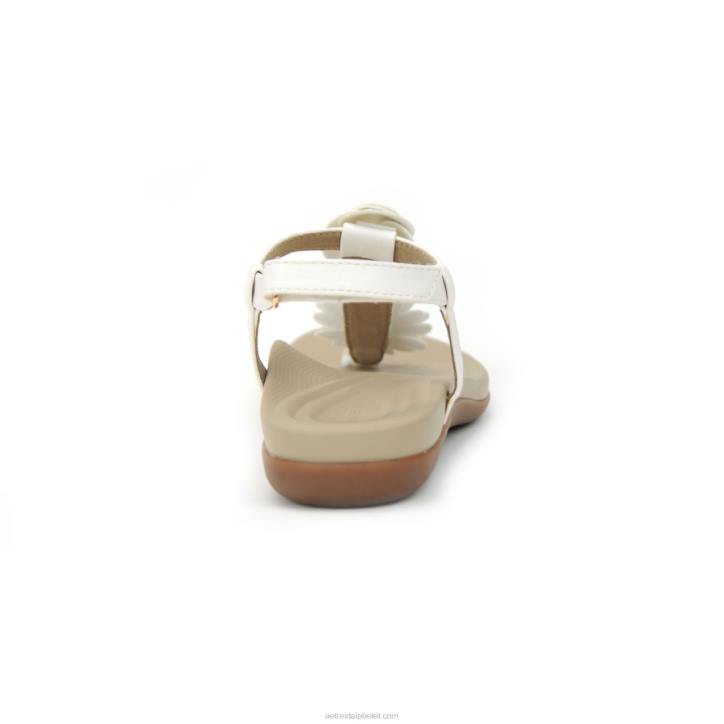 nők fehér Aetrex charli tanga szandál XH4470