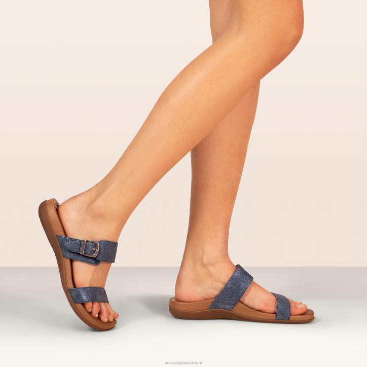 nők fekete Aetrex mimi ívtartó szandál XH44184