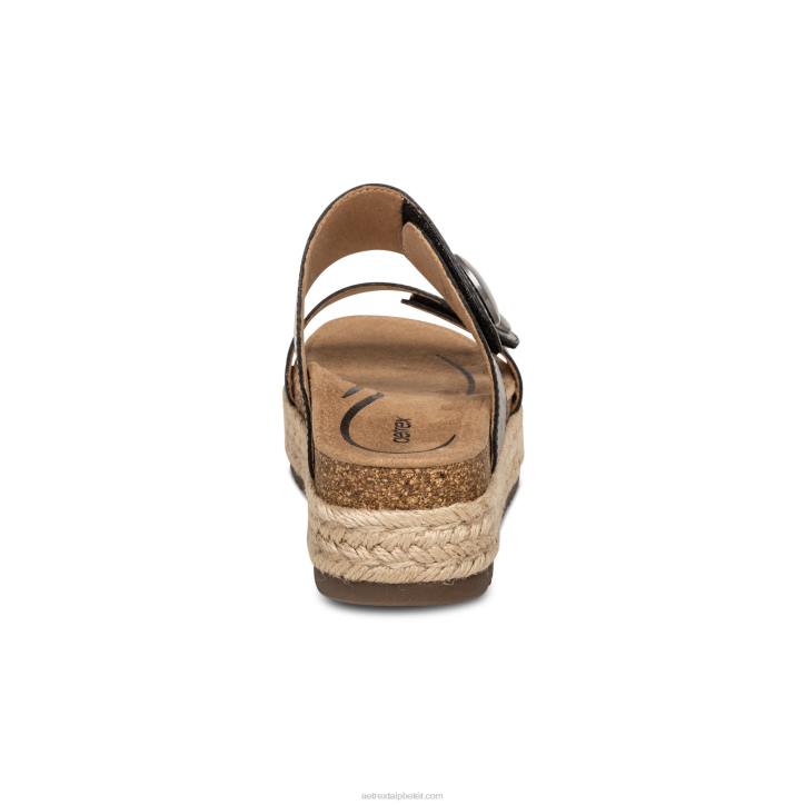 nők fekete Aetrex sofie platform szandál XH44231