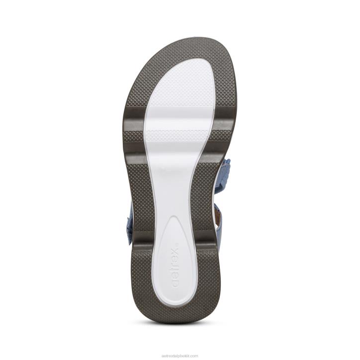 nők kék Aetrex marz állítható sportszandál XH44243