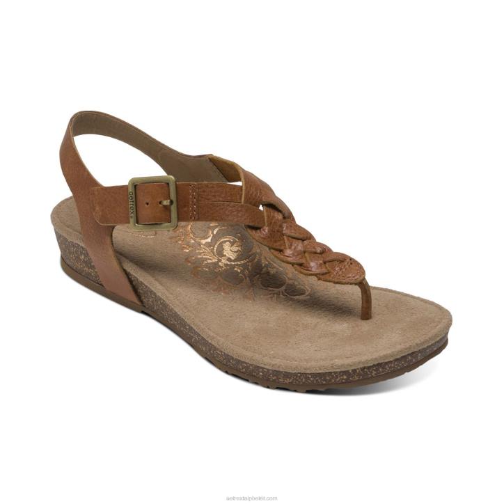 nők konyak Aetrex harper állítható slingback tanga XH4440