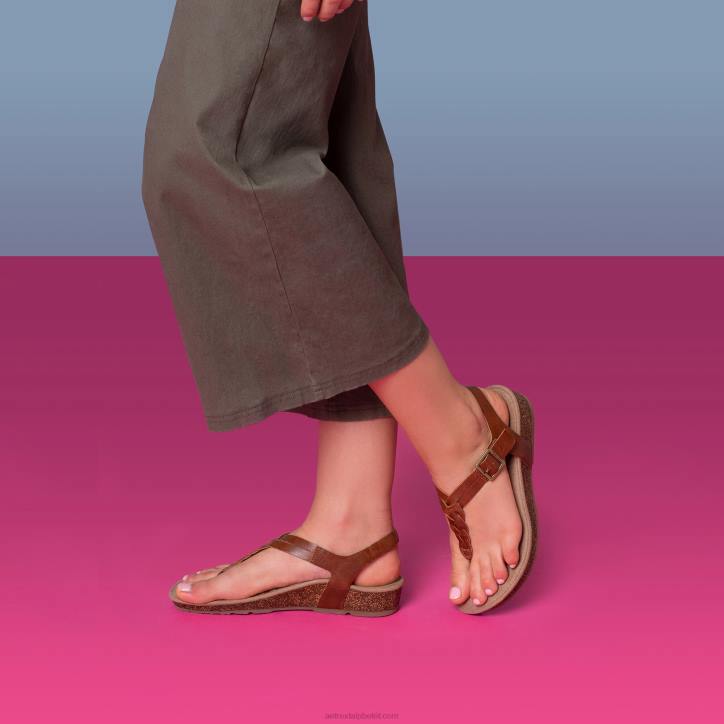 nők konyak Aetrex harper állítható slingback tanga XH4440