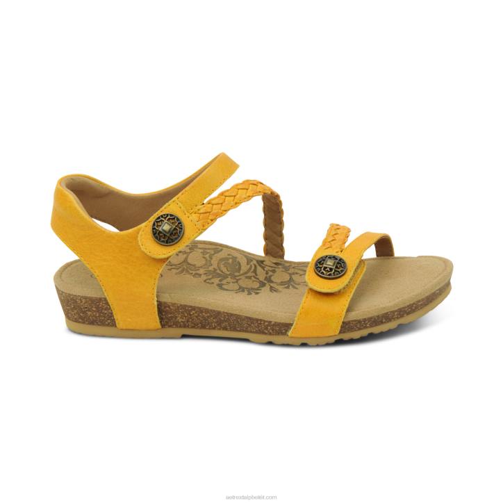 nők napraforgó Aetrex Jillian fonott negyed pántos szandál XH44106
