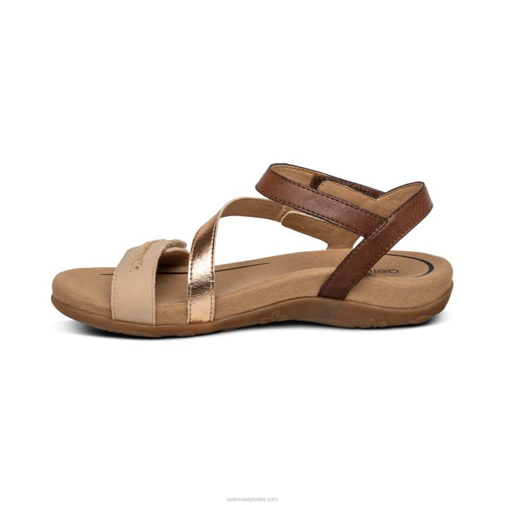 nők semleges multi Aetrex Gabby állítható negyed pántos szandál XH44194