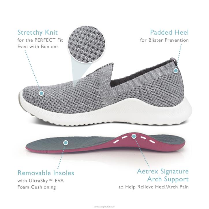 nők fehér Aetrex angie arch support cipők XH4497