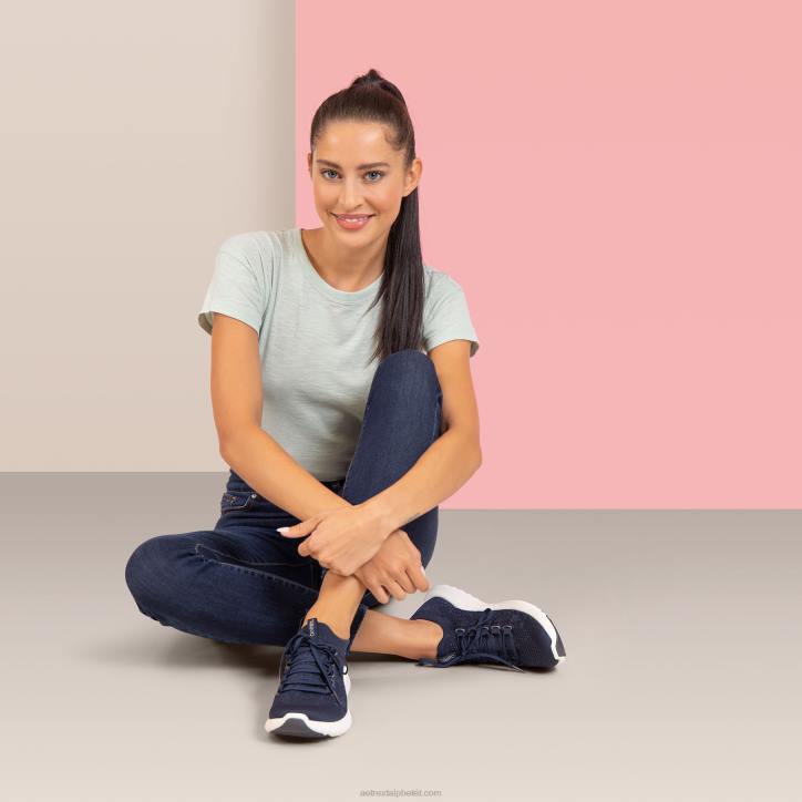 nők haditengerészet Aetrex carly arch support tornacipő XH4456