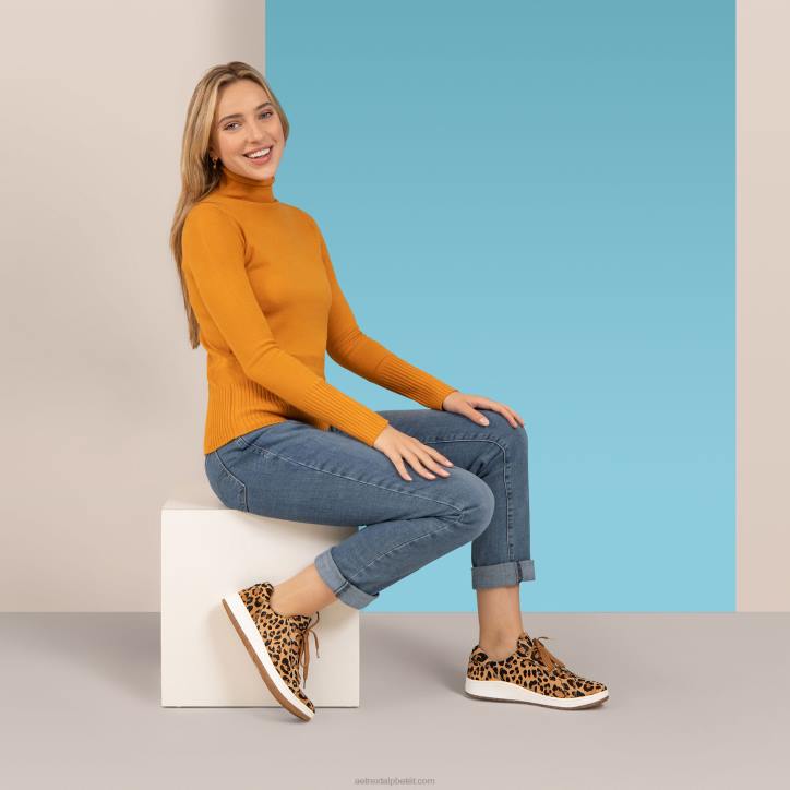 nők leopárd Aetrex blake komfort tornacipő XH44154